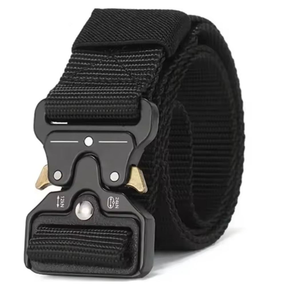 Tactical Belt Mens OS Black Nylon Multi-Function Quick Release Buckle